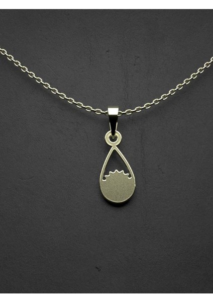 14 Ayar Altın Gözyaşı Damlası Kolye Ucu 0.5 Gr, KC12148 Kodlu