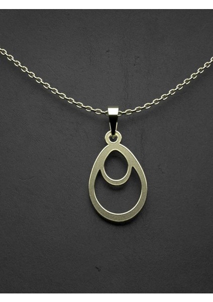 14 Ayar Altın Gözyaşı Damlası Kolye Ucu 0.5 Gr, KC11782 Kodlu