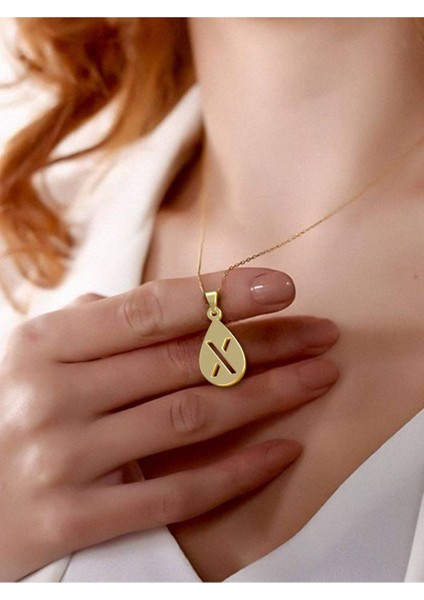 14 Ayar Altın x Harfi Kolye Ucu 0.5 Gr, KC12513 Kodlu modelleri