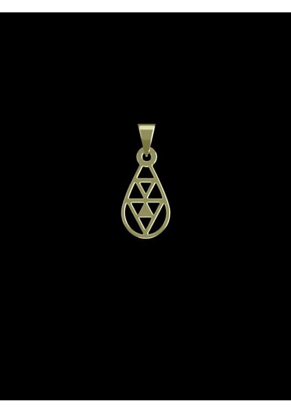 14 Ayar Altın Gözyaşı Damlası Kolye Ucu 0.5 Gr, KC10303 Kodlu