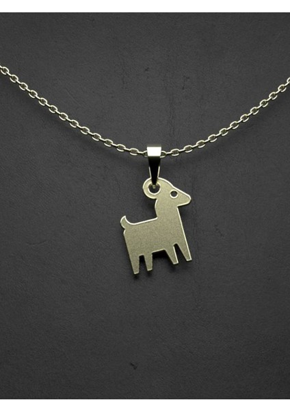 14 Ayar Altın Geyik Kolye Ucu 0.5 Gr, KC16056 Kodlu