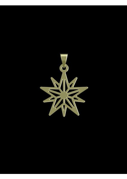14 Ayar Altın Yıldız Kolye Ucu 0.5 Gr, KC15434 Kodlu