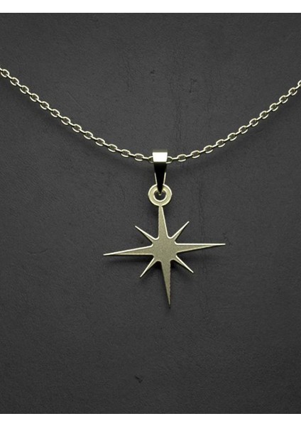 14 Ayar Altın Yıldız Kolye Ucu 0.5 Gr, KC15489 Kodlu