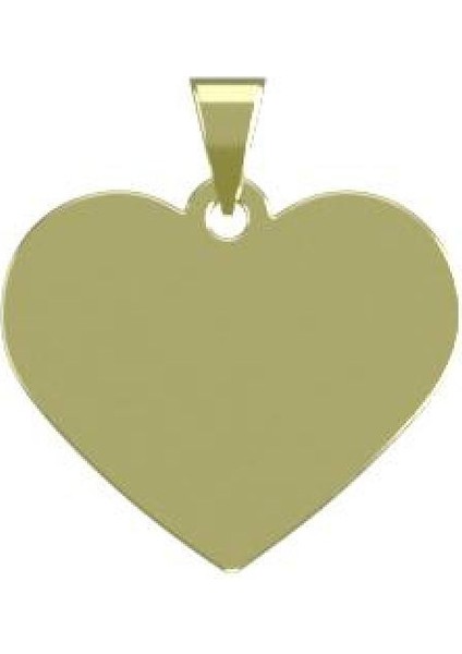 14 Ayar Altın Kalp Kolye Ucu 0.5 Gr, KC17422 Kodlu