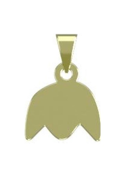 14 Ayar Altın Çiçek Kolye Ucu 0.5 Gr, KC12643 Kodlu