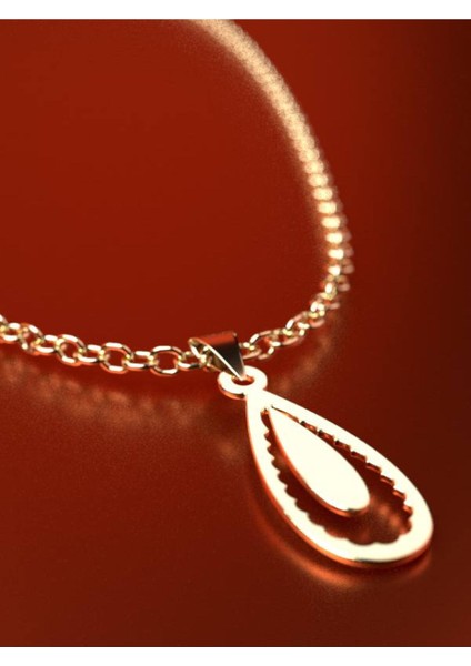 14 Ayar Altın Gözyaşı Damlası Kolye Ucu 0.5 Gr, KC10628 Kodlu fırsatları