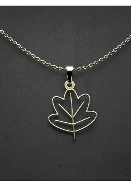 14 Ayar Altın Yaprak Kolye Ucu 0.5 Gr, KC15884 Kodlu