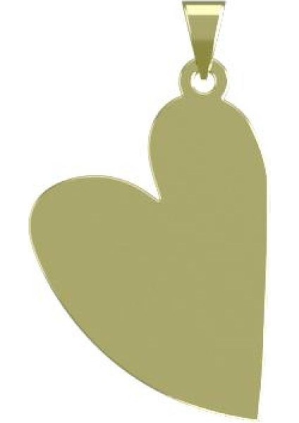 14 Ayar Altın Kalp Kolye Ucu 0.5 Gr, KC17632 Kodlu