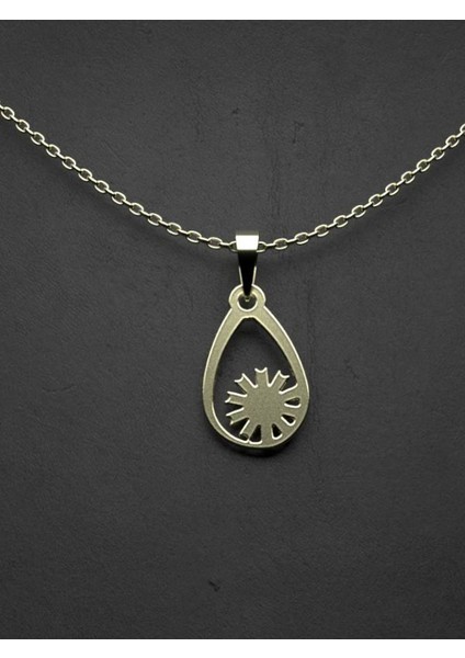 14 Ayar Altın Gözyaşı Damlası Kolye Ucu 0.5 Gr, KC11020 Kodlu