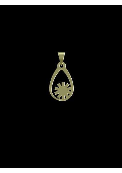 14 Ayar Altın Gözyaşı Damlası Kolye Ucu 0.5 Gr, KC11020 Kodlu