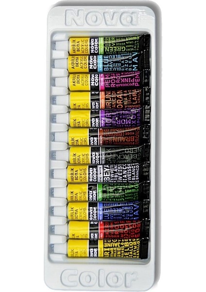 Yağlı Boya Seti 12 Renk 12 ml 1 Paket Nova Color Yağlıboya 12 Li Seti Tüpte Canlı Renkler modelleri