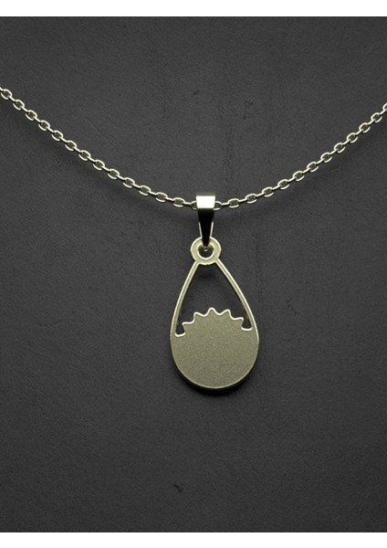 14 Ayar Altın Gözyaşı Damlası Kolye Ucu 0.5 Gr, KC12112 Kodlu