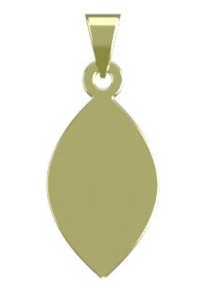 14 Ayar Altın Gözyaşı Damlası Kolye Ucu 0.5 Gr, KC12400 Kodlu