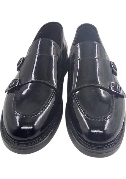 Erkek Günlük Siyah Rugan Çift Tokalı 420526PTY9663 fiyatları