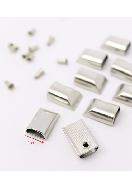 10 Adet Pimli Fermuar Stop Arkalık Metal