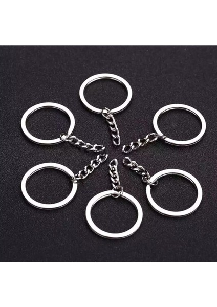 Epoksi Reçine Anahtarlık Aparatı , Anahtarlık Zinciri , Anahtarlık Yapım Malzemesi 25 Adet