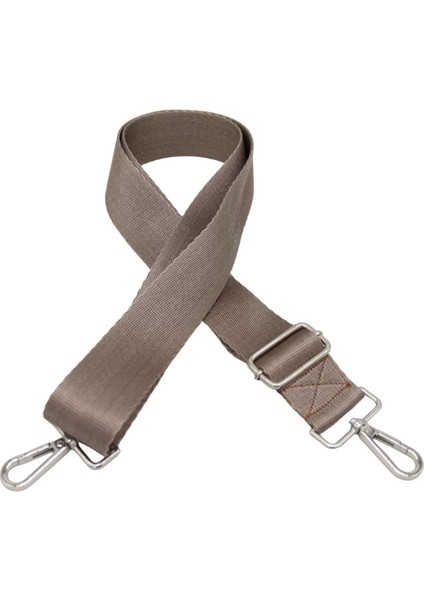 Sütlü Kahve Rengi Ayarlanabilir Nikel Tokalı Çanta Sapı, Askısı Çanta Aksesuarı 4en 120CMUZUNLUK
