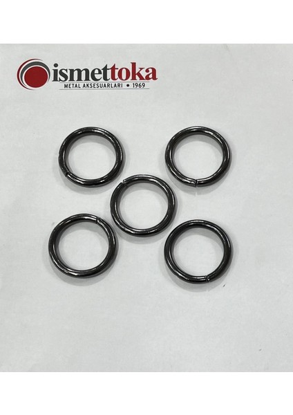 2.5 cm Yuvarlak 3.8 mm Tel Kalınlık Aksesuar- 5 Adet -Metal Aksesuar