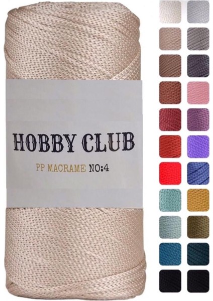 5 Adet Premium 200 gr Polyester Makrome Ipi Sütlü Kahve 2 mm - 230 M Supla Ip ve Çanta Ipliği