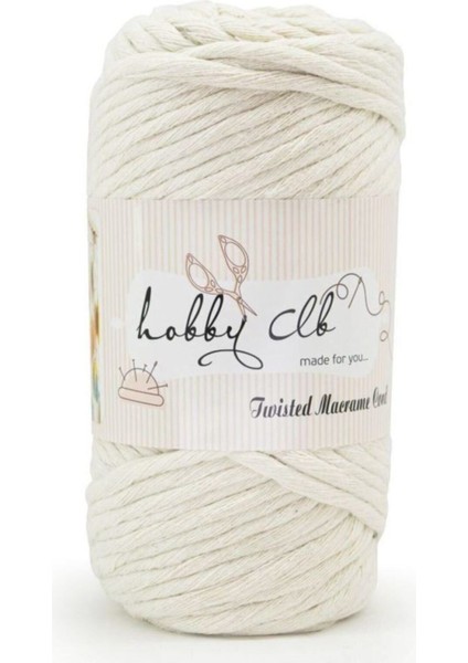 Taranan Makrome Ipi 3mm Ekru