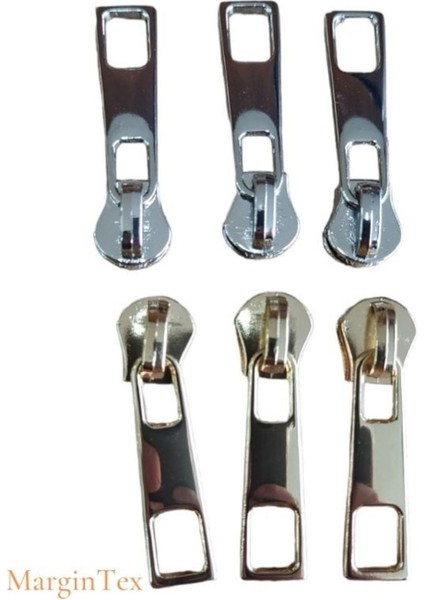 Metal Fermuar Başlığı 20 Adet ( Sürgü Metal Fermuar Kürsör )