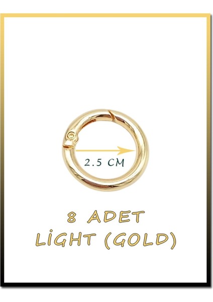 Light Açılır Yaylı Halka 8'li Set