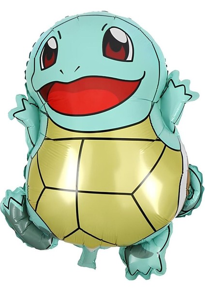 Pokemon Squirtle Konsept 4 Yaş Balon Set Pokemon Squirtle Yıldız Balon Doğum Günü Folyo Balon Set fiyatları