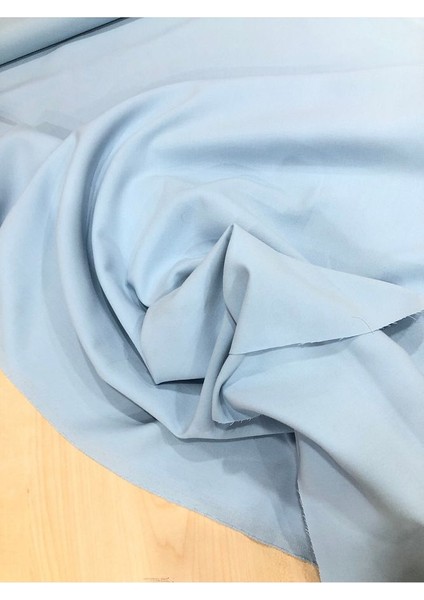 Mavi En Boy Likralı Gabardin-Pantolon, Etek, Elbise