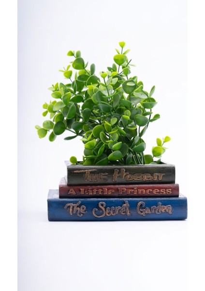 Dekoratif Kitap Saksı