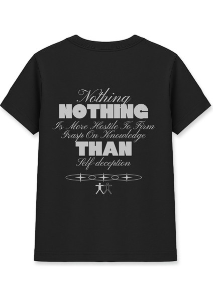 Nothing Is More Hostile Kadın Basic Siyah Tişört