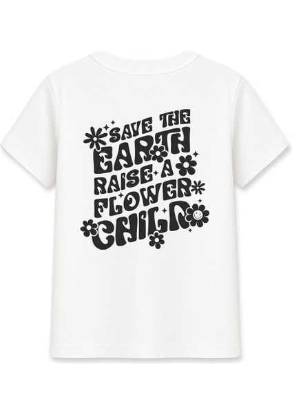 Save The Earth Kadın Basic Beyaz Tişört