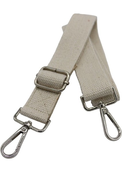 Pamuklu Krem Çanta Askısı (3cm En x 120 cm Uzunluk )