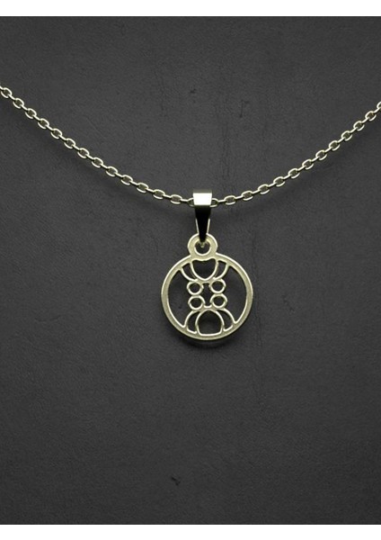 14 Ayar Altın Daire Kolye Ucu 0.5 Gr, KC10088 Kodlu