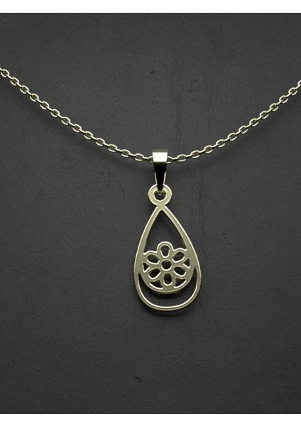 14 Ayar Altın Gözyaşı Damlası Kolye Ucu 0.5 Gr, KC11622 Kodlu