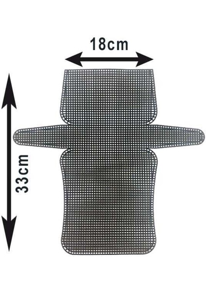 Plastik Çanta Kanvası (33X18) - Siyah