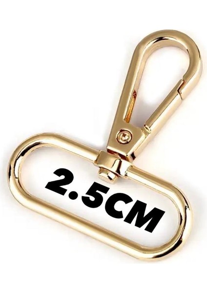 2.5 cm Ithal Çanta Papağan 5 Adet Altın - Metal Aksesuar