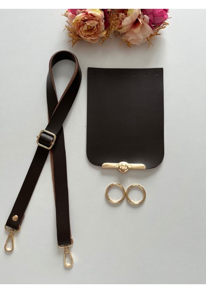 Örgü Çantalar Için Suni Deriden Askı , Kapak Seti