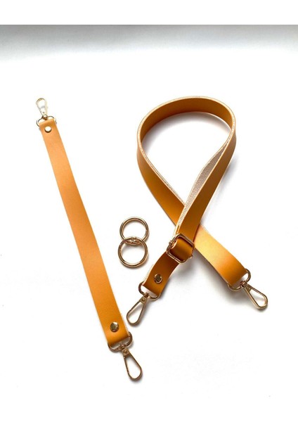 Deri Çanta Askısı, Kısa Sap ve Halka Kiti