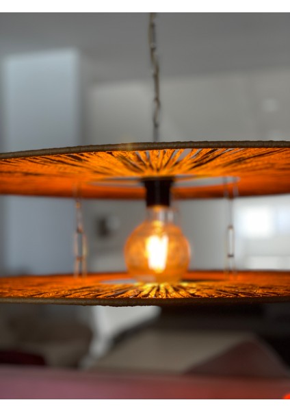 Loftlina 65X65CM Bohem Avize Hasır Avize Rüstik Avize Jüt Avize Doğal Avize Tavan Aydınlatması indirimleri