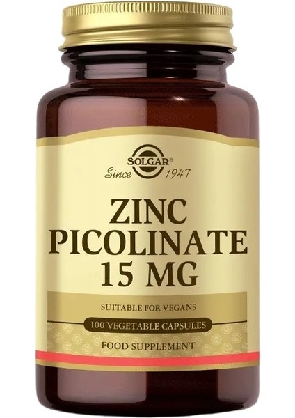 Zinc Picolinate 15 mg 100 Kapsül+Solgar Vitamin B Complex 50 mg 100 Kapsül modelleri