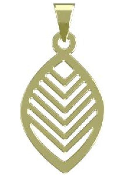 14 Ayar Altın Gözyaşı Damlası Kolye Ucu 0.5 Gr, KC12674 Kodlu