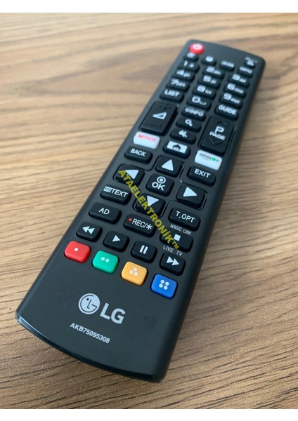 %100 Orjinal Lg Uyumlu AKB75095308 Smart LED Tv Televizyon Kumandası - Netflix Amazon Tuşlu