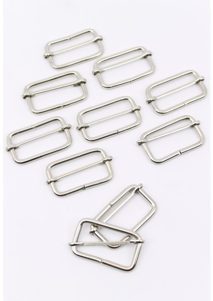10 Adet 4 cm Ayar Tokası Metal Renk