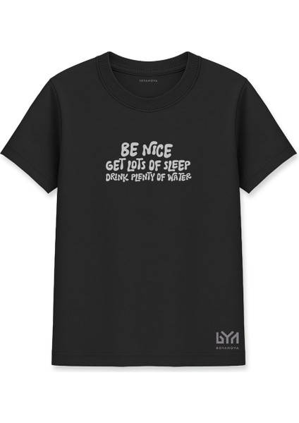Be Nice Kadın Basic Siyah Tişört