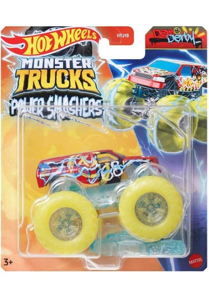 HYJ19 Hot Wheels Monster Trucks Power Smashers 1:64 Arabalar modelleri