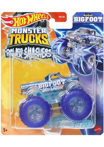 HYJ19 Hot Wheels Monster Trucks Power Smashers 1:64 Arabalar