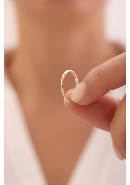 14 Ayar Minimal Çizgi Yüzük fiyatları