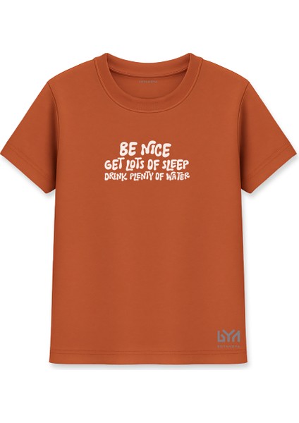 Be Nice Kadın Basic Kiremit Tişört