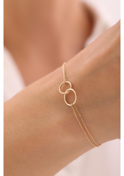 14 Ayar Çift Halka Zincir Bileklik fiyatları
