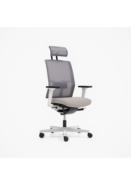 Me Too Çalışma Sandalyesi - Başlıklı - Gri